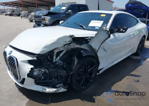 2021 BMW 430I из США, поврежденный, VIN WBA53AP05MCG16225